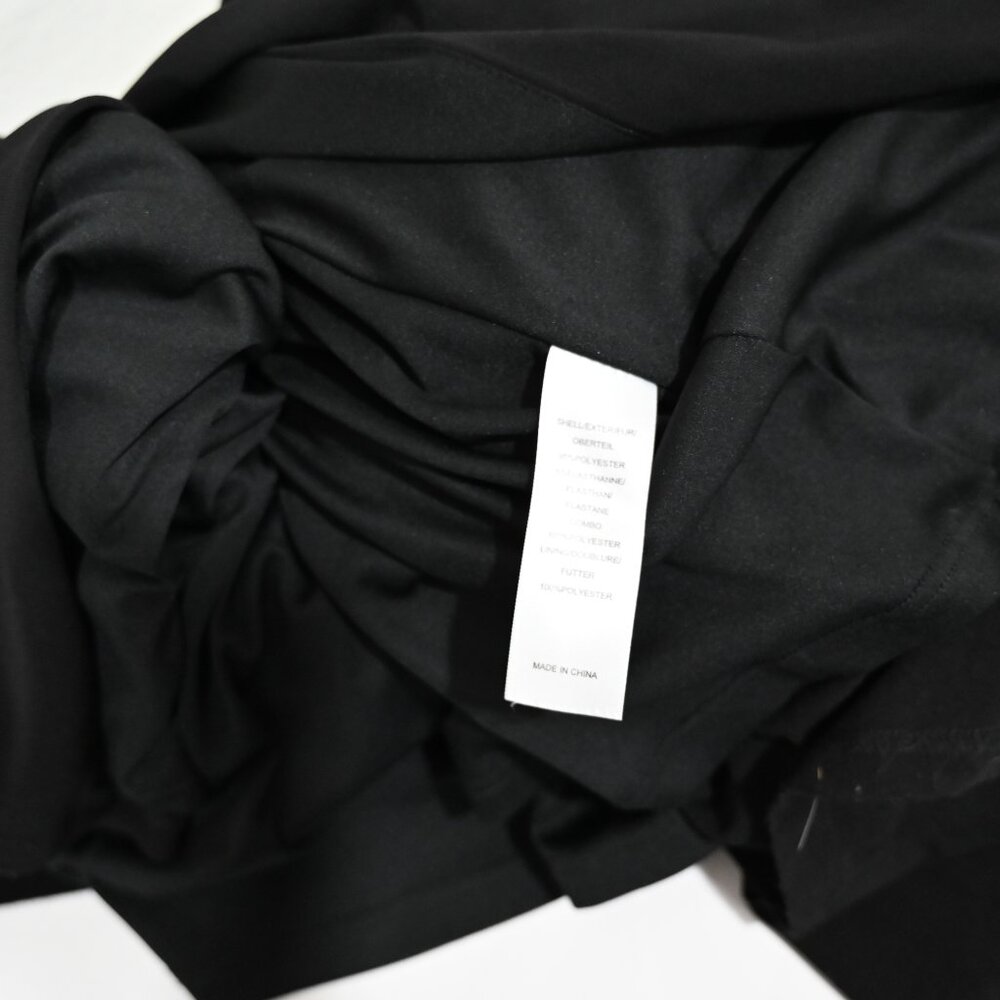 Adrianna Pappel Size 12 Black Gown with Shear Sequin Top and Back - Picture 12 of 13